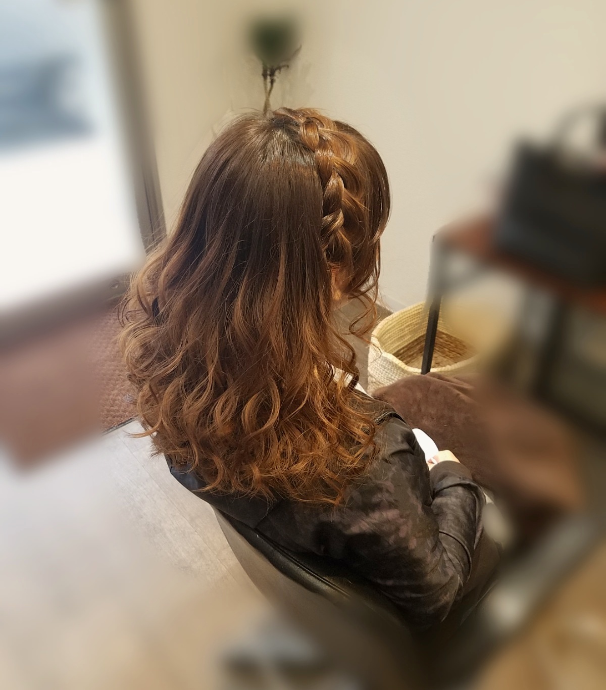 平原さんのヘアスタイル 『編み込みカチューシャご希望でし