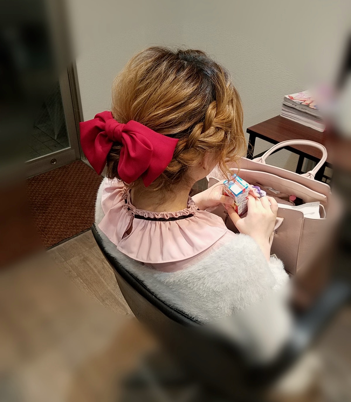 平原さんのヘアスタイル 『編み込み×🎀 * 宮崎市ヘア
